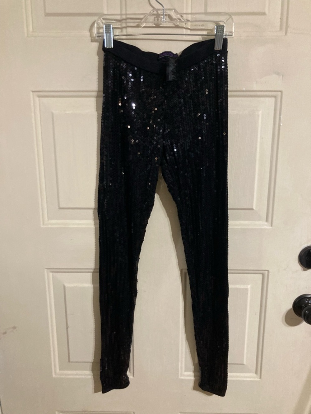 Forever 21 Black Sequin Kids Leggings